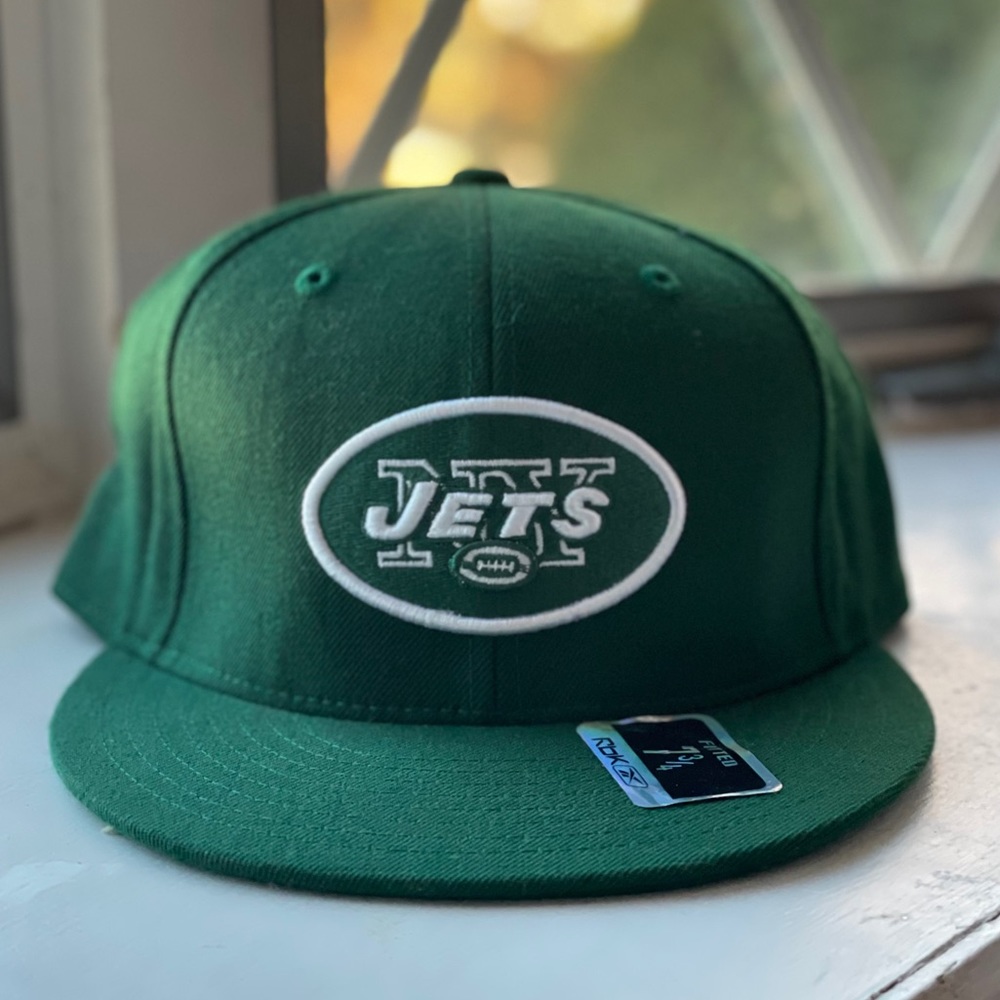 NY Jets fitted hat by Reebok 7 3/4